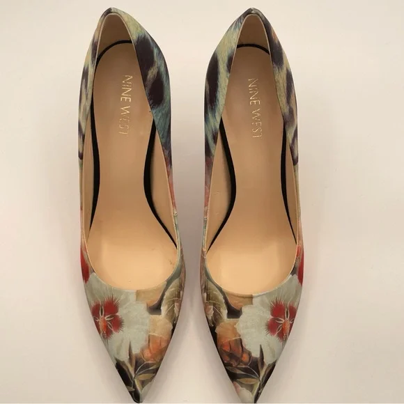Nine West Leopard and Floral Print Women Size 7 - Picture 5 of 9